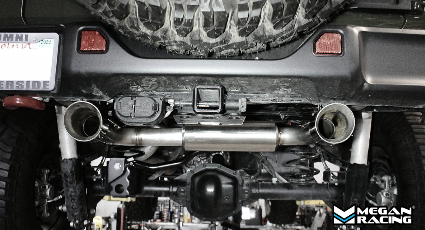 Megan Racing Exhaust Jeep Wrangler Unlimited JLU (2018-2023) Polished Muffler Tips