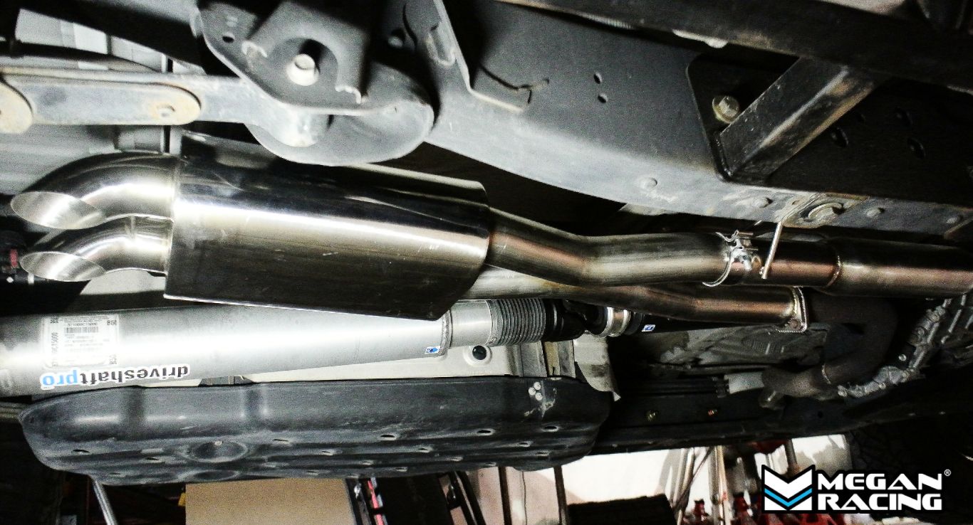 Megan Racing CBS-Series Catback Exhaust System Dual Turn-Down Tips For 14-21 Toyota Tundra CrewMax 5.7L V8 (XK50)