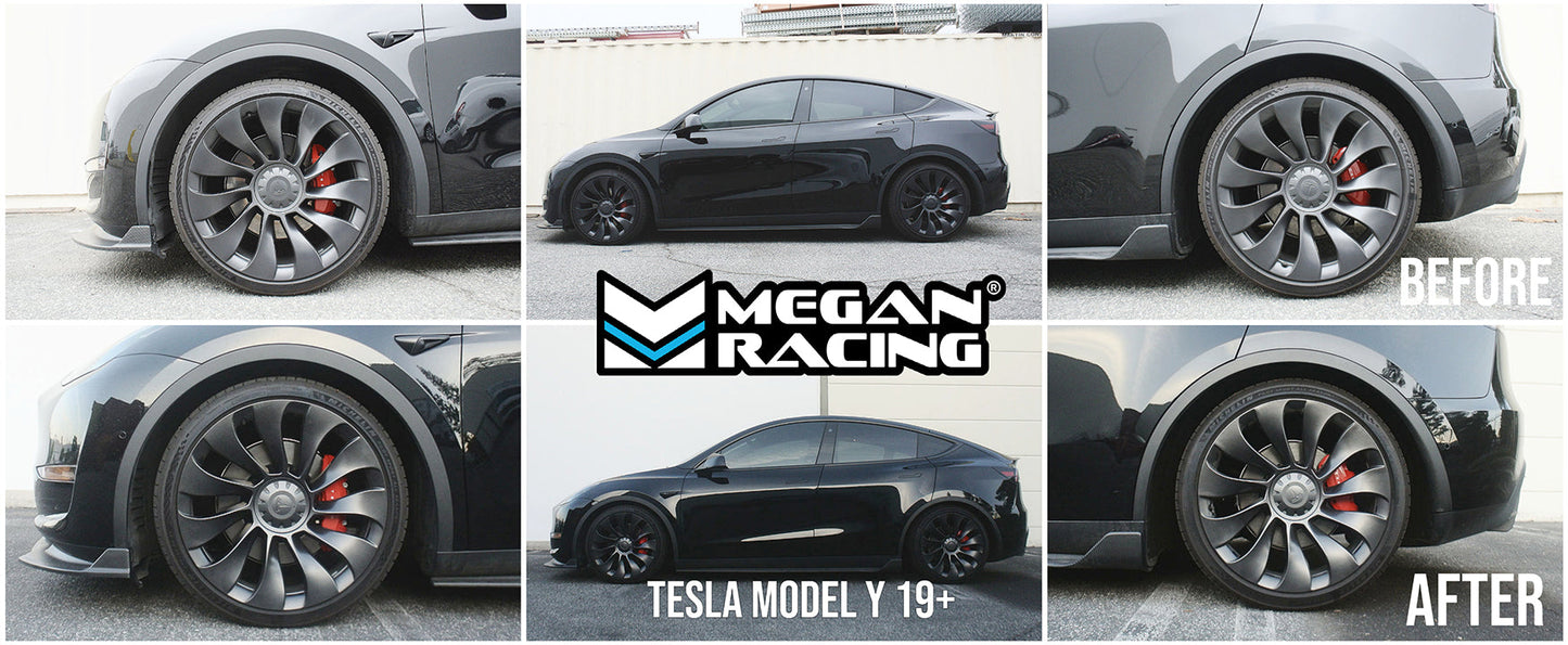 Megan Racing EZII Series Coilover Springs Suspension Kit For Tesla 19+ Model Y AWD/17+ Model 3 AWD (Lower Set-up)