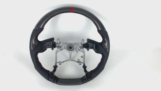 FOR 2014-2021 TOYOTA TACOMA/ 4RUNNER/ TUNDRA CARBON FIBER & LEATHER STEERING WHEEL