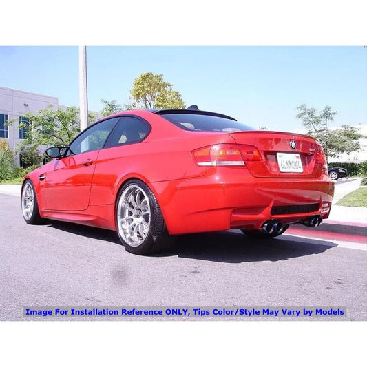Megan Racing Supremo Axle Back Exhaust System Burnt Blue Tips for 2008-2013 BMW M3 E92 2DR
