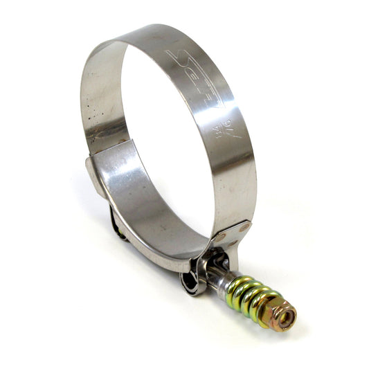 HPS Stainless Steel Spring Loaded T-Bolt Clamp Size 88 for 3-3/8" or 3-1/2" ID hose - Effective Size: 3.62"-3.94"
