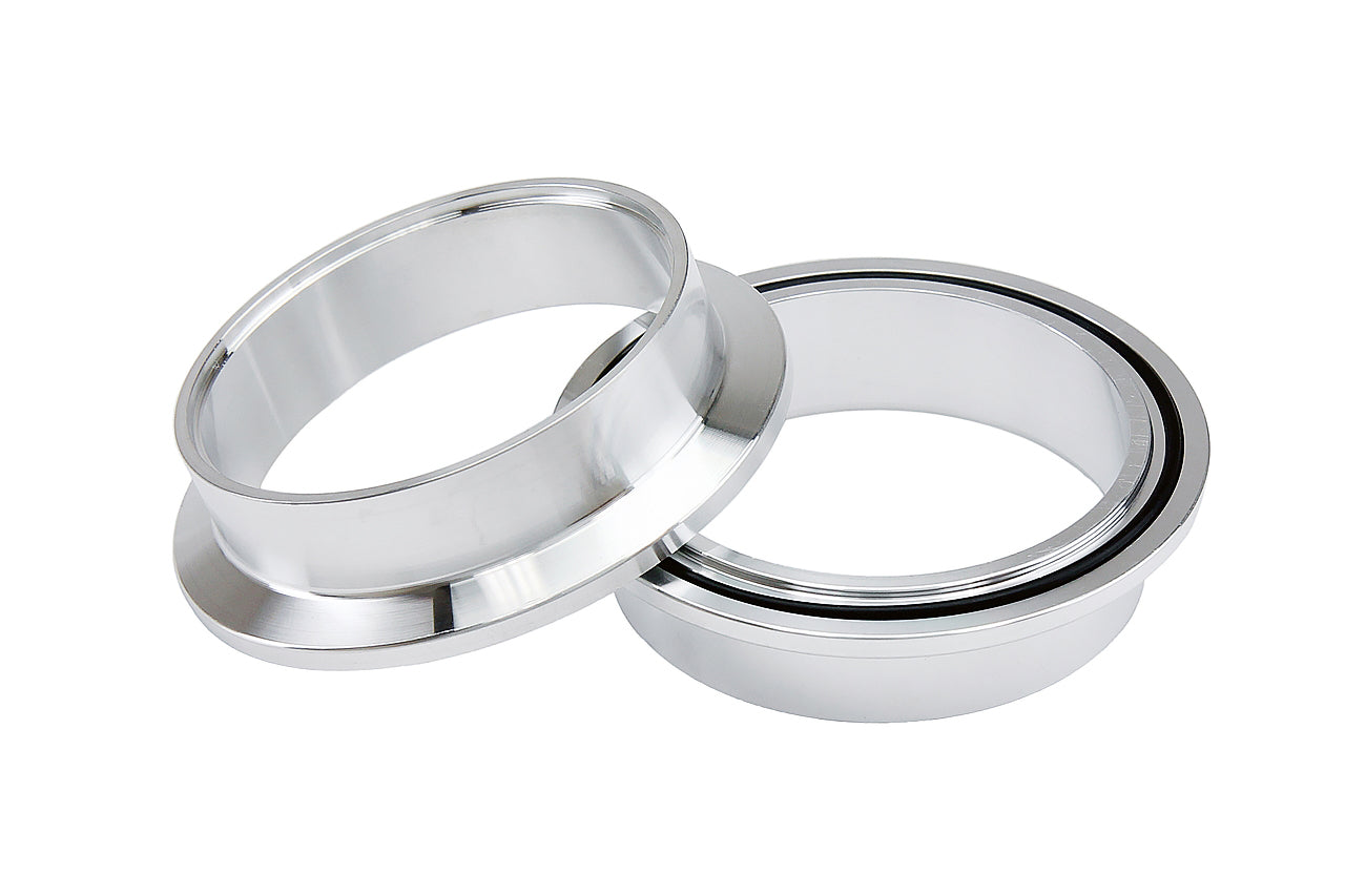 HPS Stainless Steel 4" V Band Clamp Kit, Aluminum Flanges, NBR O-Ring, Quick Release