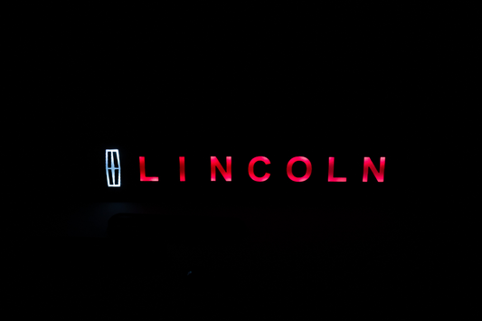 Lincoln LED Light Car Front Grille Name Badge Illuminated Emblem