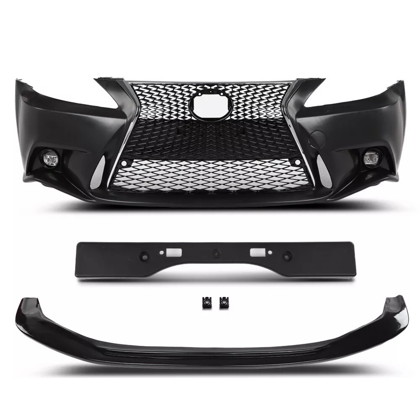 FOR 2006-2013 LEXUS IS250/ IS350 2014+ F-SPORT STYLE Front Bumper Conversion w/ Front Lip