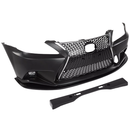 FOR 2006-2013 LEXUS IS250/ IS350 2014+ F-SPORT STYLE Front Bumper Conversion w/ Front Lip