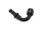 HPS Performance 120 Degree -12 Push-on Hose End to AN Female Aluminum Black