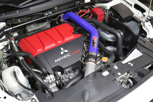 HPS Performance Upper Intercooler Charge Pipe Kit, Blue, Mitsubishi Lancer EVO X (15-17), 17-103BL