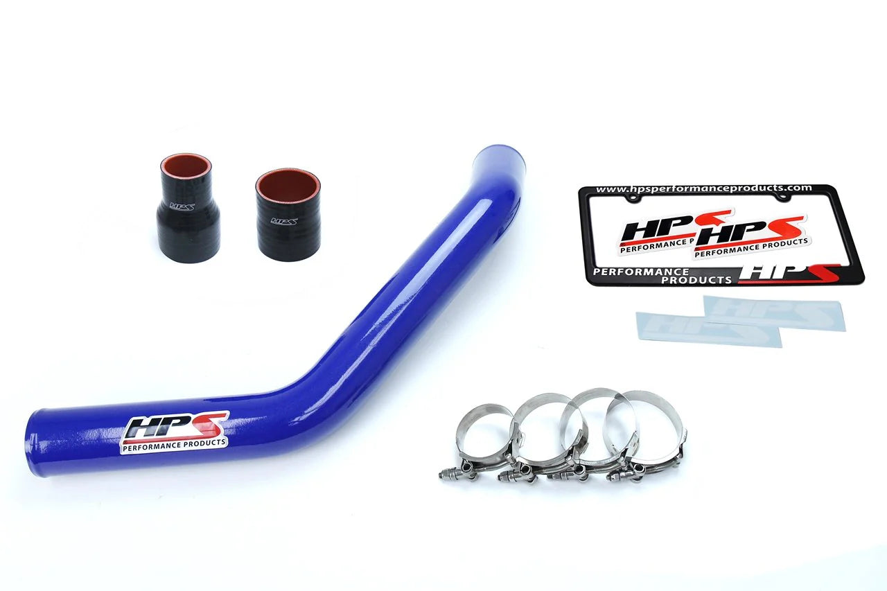 HPS Performance Upper Intercooler Charge Pipe Kit, Blue, Mitsubishi Lancer EVO X (15-17), 17-103BL