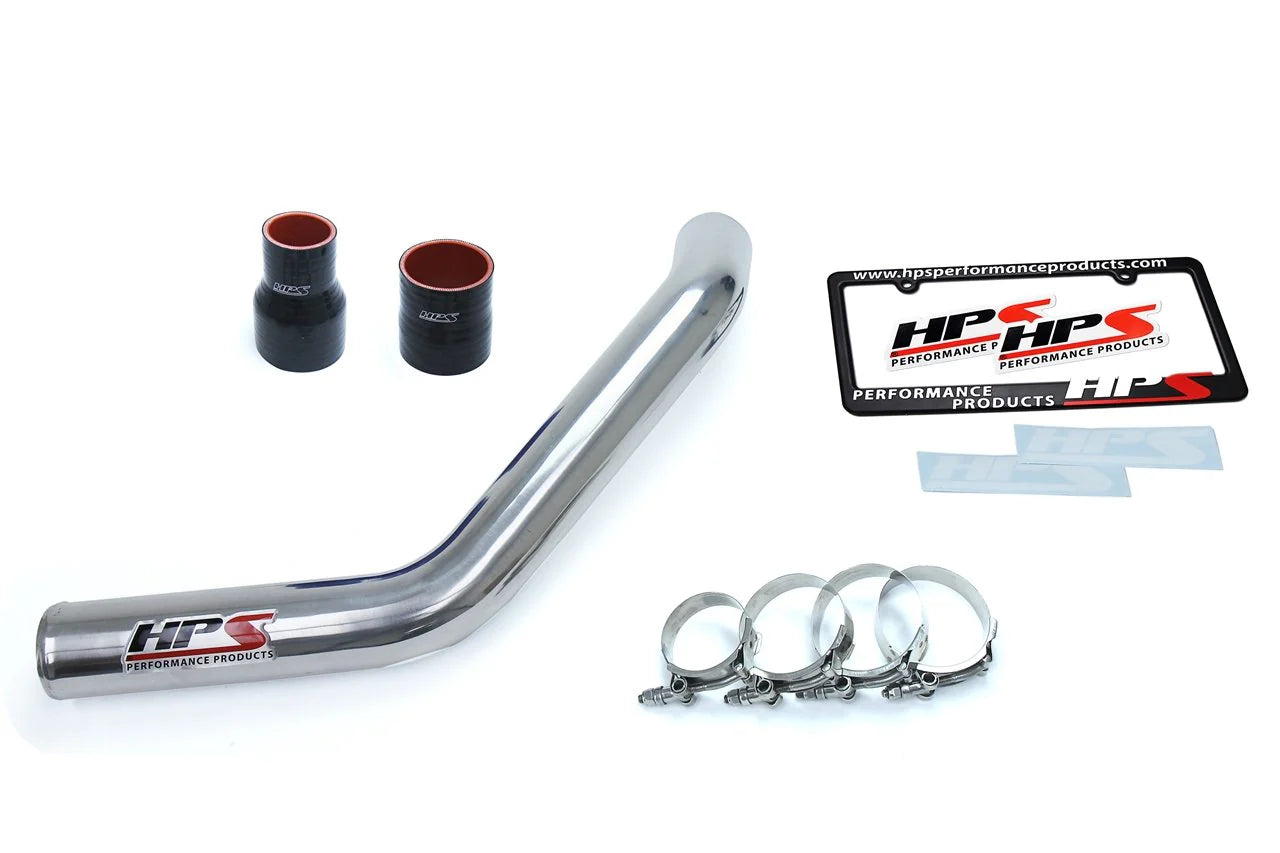 HPS Performance Upper Intercooler Charge Pipe Kit, Polished, Mitsubishi Lancer EVO X (15-17), 17-103P