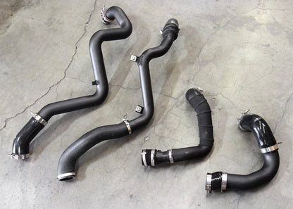 HPS Performance Intercooler Charge Pipe Kit (Cold and Hot Side), Polished, 2016-2018 Ford Focus RS 2.3L Turbo