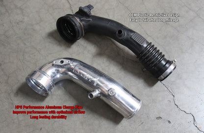 HPS Performance Intercooler Charge Pipe Kit (Cold Side), Black, 17-127WB
