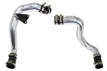 HPS Hot & Cold Side Charge Pipe with Black CAC Hose Intercooler Boots, Polish, 03-07 Ford F-250/F-350/F-450/F-550 Superduty Powerstroke 6.0L Diesel Turbo