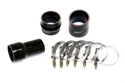 HPS Performance Stainless Steel Intercooler Charge Pipe Kit (Hot Side), Black, Multiple Fitments, 17-149WB