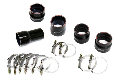 HPS Performance Stainless Steel Intercooler Charge Pipe Kit (Cold and Hot Side), Black, Multiple Fitments, 17-150WB