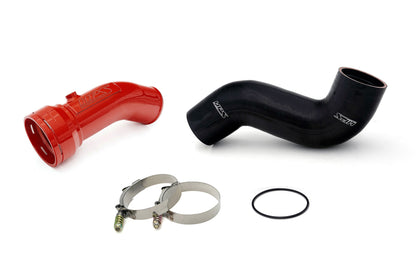 HPS Cold Side Charge Pipe with CAC Hose Intercooler Boot, Red, 2011-2016 Ford Superduty Powerstroke 6.7L Diesel Turbo