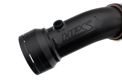 HPS Cold Side Charge Pipe with CAC Hose Intercooler Boot, Black, 2011-2016 Ford Superduty Powerstroke 6.7L Diesel Turbo