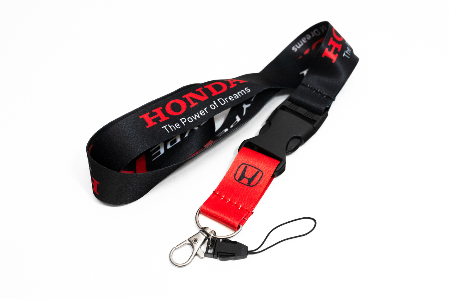 21" Black Nylon JDM Lanyard Quick Release for Honda