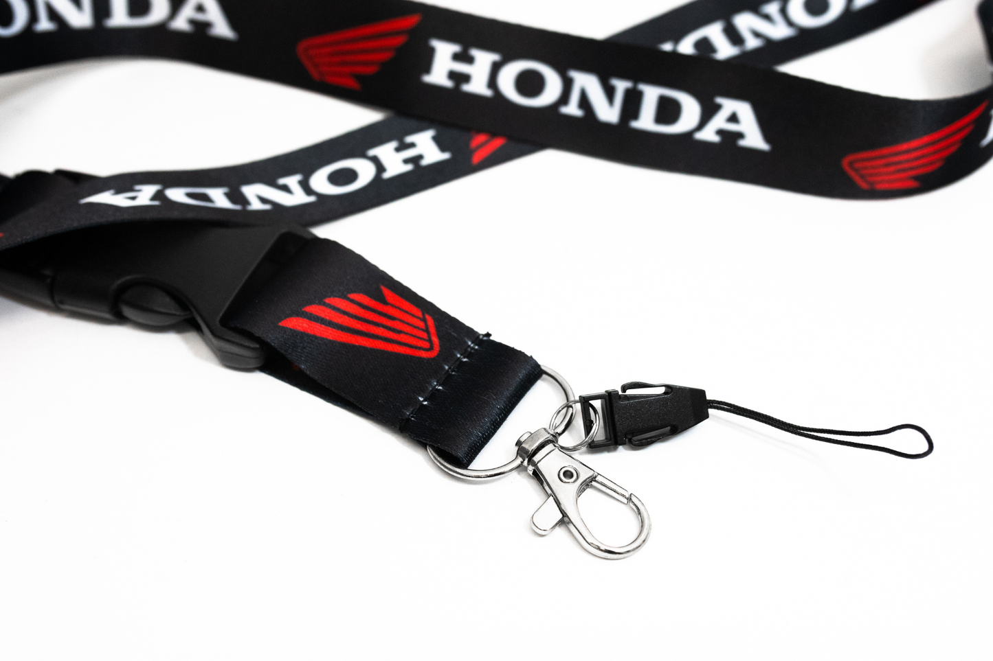 21" Black Nylon JDM Lanyard Quick Release for Honda