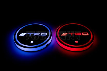 2PCS LED Cup Holder Lights Coaster, Rechargeable for Toyota TRD