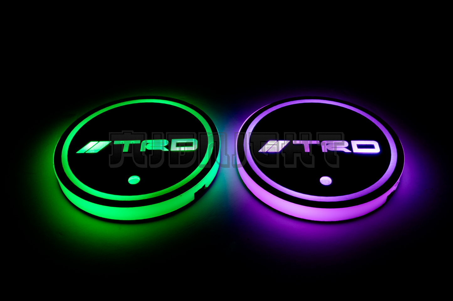 2PCS LED Cup Holder Lights Coaster, Rechargeable for Toyota TRD