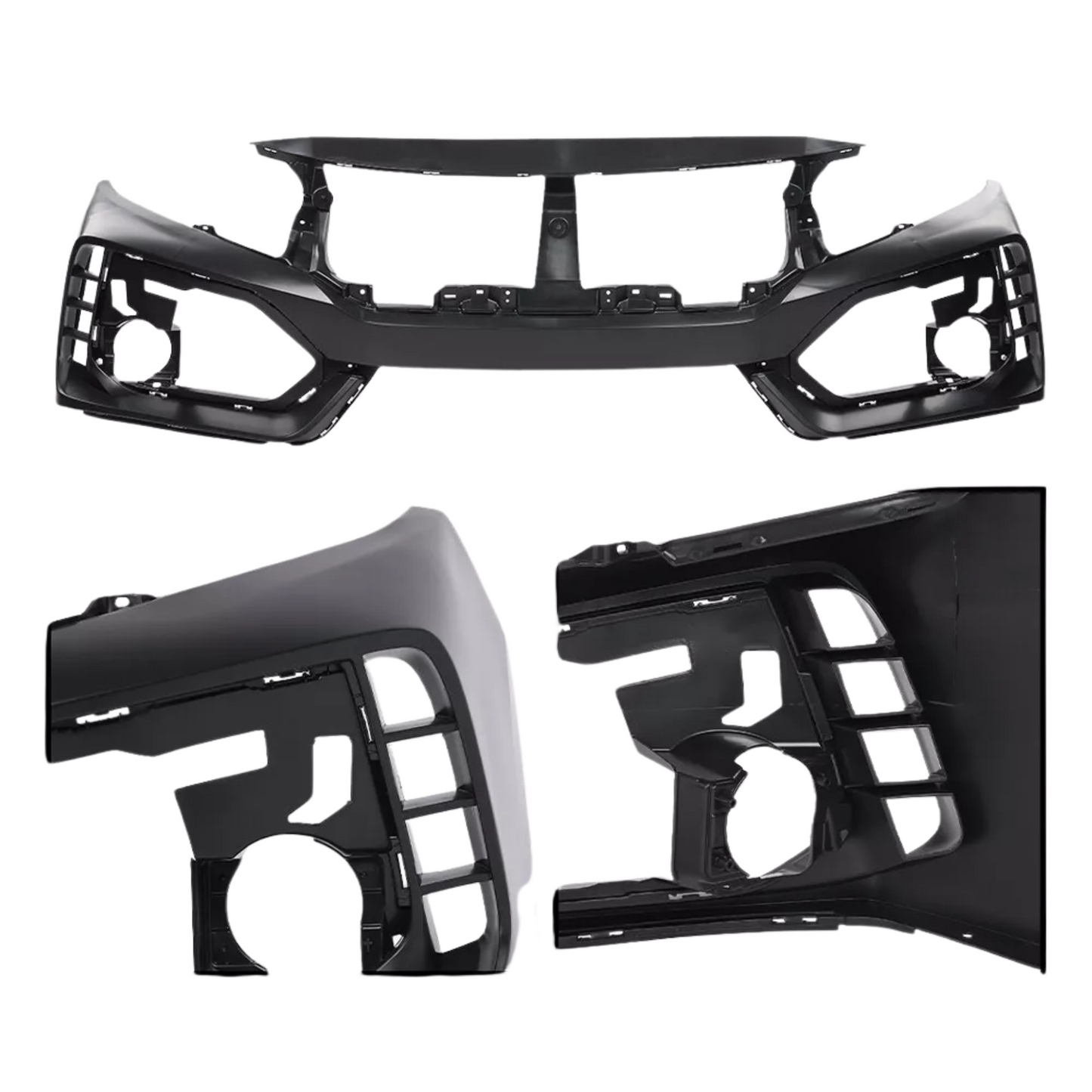 FOR 2016-2021 HONDA CIVIC FK5 TYPE-R STYLE FACELIFT FRONT BUMPER W/ FRONT LIP