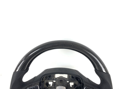 FOR 2015-2018 FORD FOCUS MK3 CARBON FIBER & LEATHER STEERING WHEEL