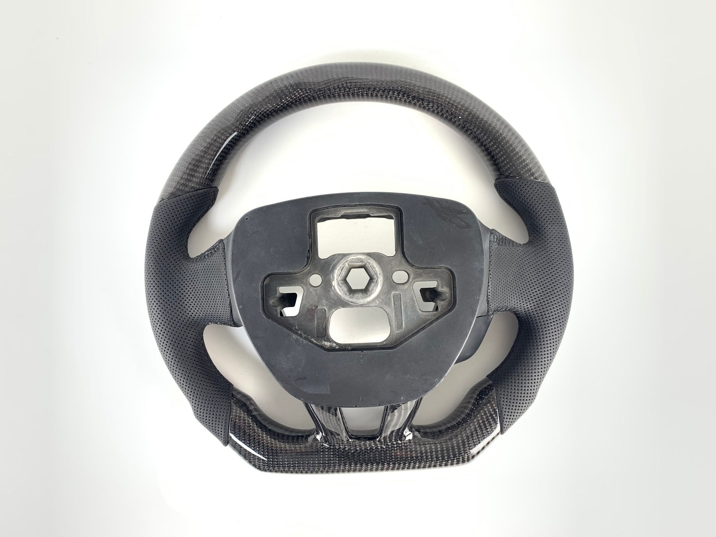 FOR 2015-2018 FORD FOCUS MK3 CARBON FIBER & LEATHER STEERING WHEEL