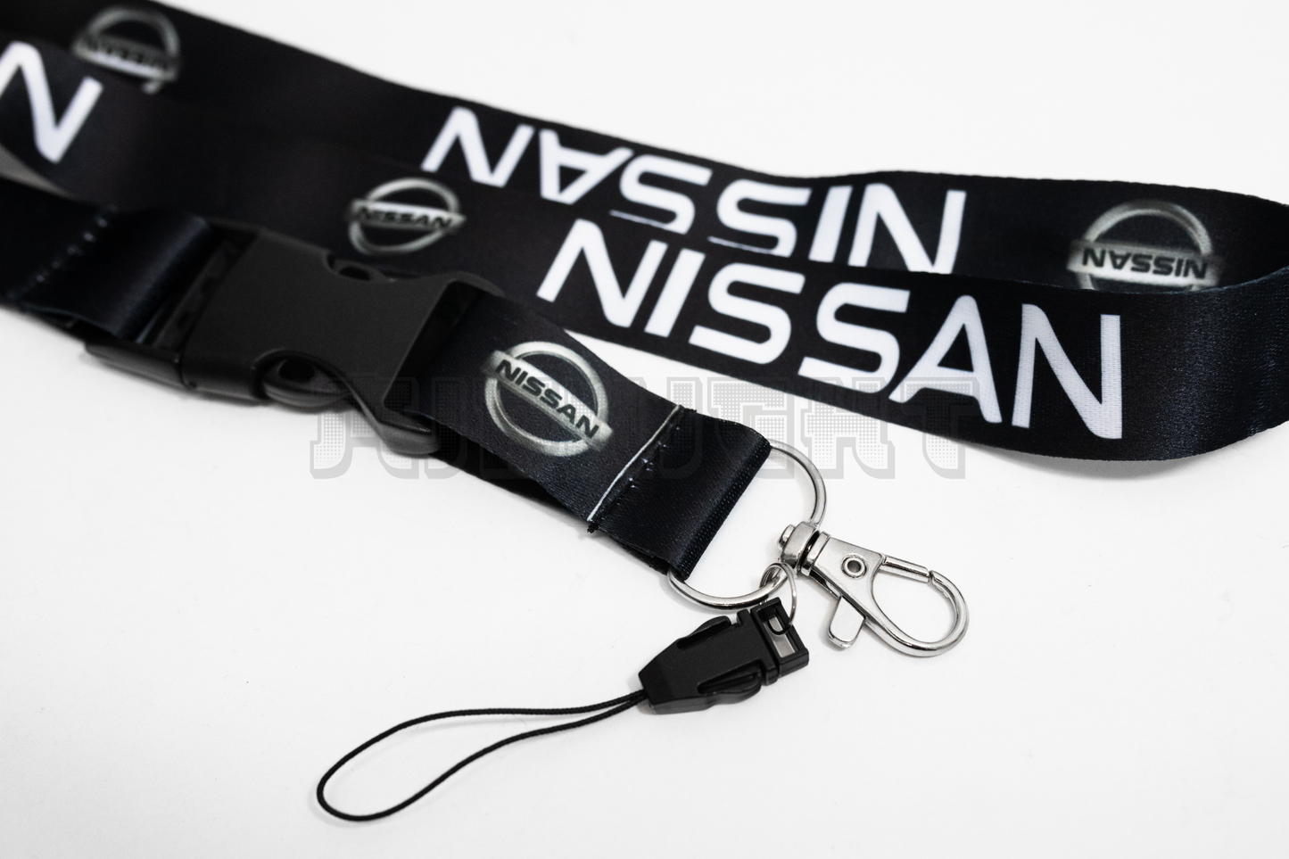 21" Black Nylon JDM Lanyard Quick Release for Nissan