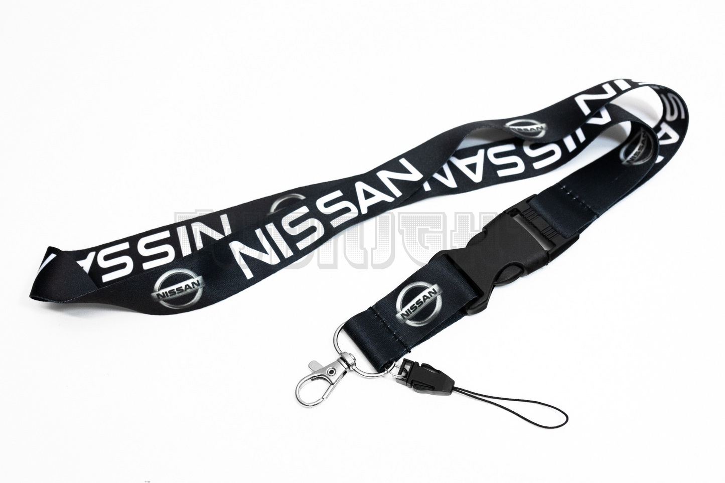 21" Black Nylon JDM Lanyard Quick Release for Nissan