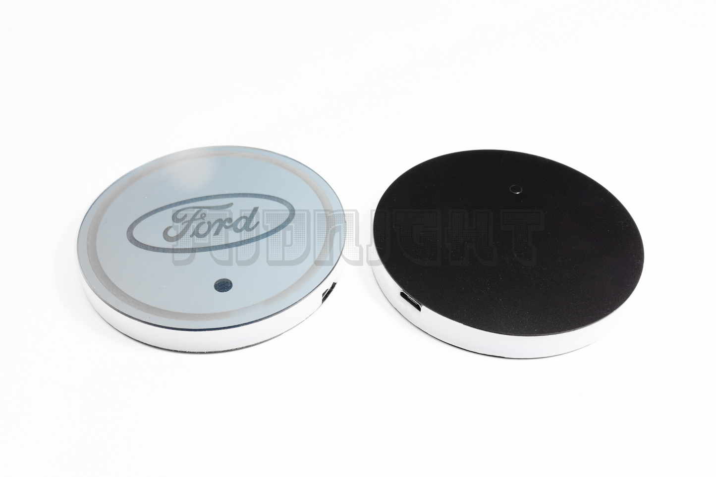 2PCS LED Cup Holder Lights Coaster, Rechargeable for Ford