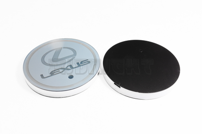2PCS LED Cup Holder Lights Coaster, Rechargeable for Lexus