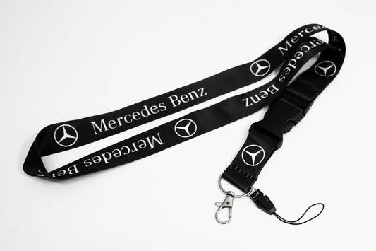 21" Black Nylon Lanyard Quick Release for Mercedes Benz