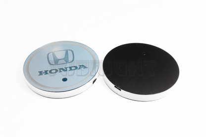 2PCS LED Cup Holder Lights Coaster, Rechargeable for Honda