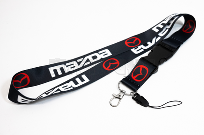 21" Black Nylon JDM Lanyard Quick Release for Mazda