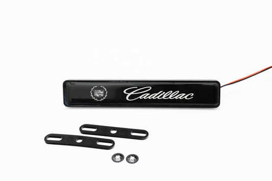 Cadillac LED Light Car Front Grille Name Badge Illuminated Emblem