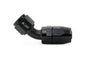 HPS Performance 45 Degree -10 Compression Double Swivel Hose End to AN Female Aluminum Black