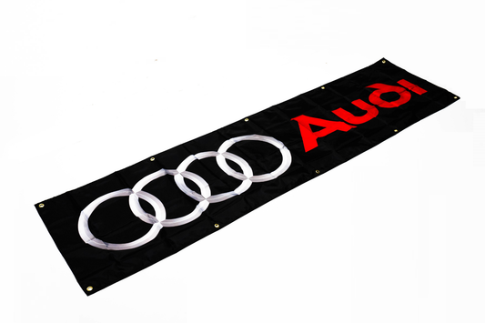 Audi Nobori Flag 2x6 FT Car Logo Banner Man Cave Wall Decor Display