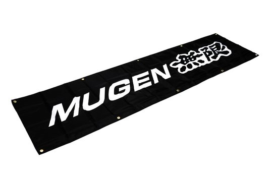 Mugen Nobori Flag 2x6 FT Car Logo Banner Man Cave Wall Decor Display