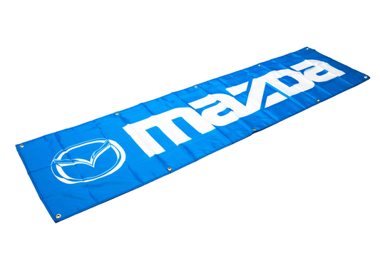 Mazda Nobori Flag 2x6 FT Car Logo Banner Man Cave Wall Decor Display
