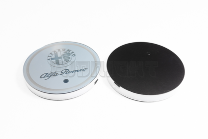 2PCS LED Cup Holder Lights Coaster, Rechargeable for Alfa Romeo