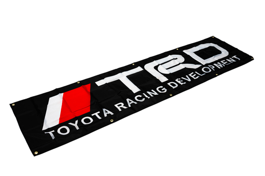 Toyota TRD Nobori Flag 2x6 FT Car Logo Banner Man Cave Wall Decor Display