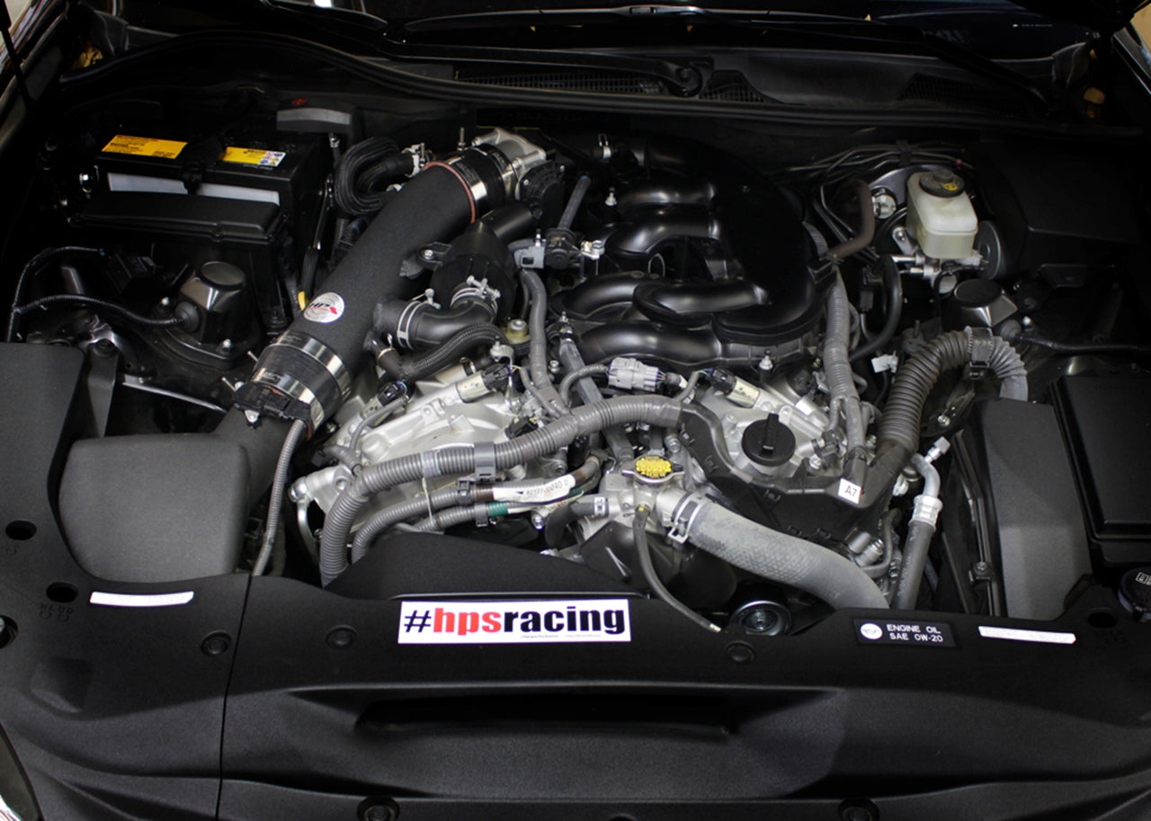 HPS Performance Post MAF Air Intake Tube, Polished, 2013-2025 Lexus 3.5L V6 F Sport, 27-198P