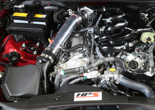 HPS Performance Post MAF Air Intake Aluminum Tube, Black, 2014-2015 Lexus IS250 2.5L V6 Non F-Sport
