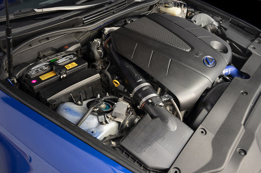 HPS Performance Air Intake Post MAF Aluminum Tube, Black, 2006-2013 Lexus IS250/ IS350 3.5L V6