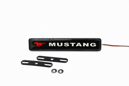 Ford Mustang LED Light Car Front Grille Name Badge Illuminated Emblem
