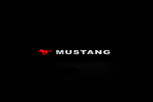Ford Mustang LED Light Car Front Grille Name Badge Illuminated Emblem