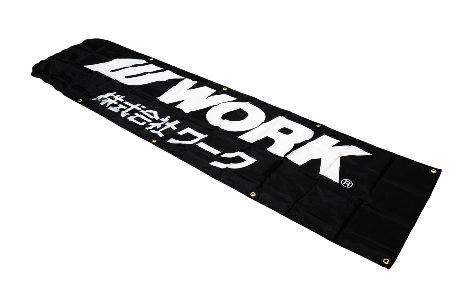 Work Nobori Flag 2x6 FT Car Logo Banner Man Cave Wall Decor Display