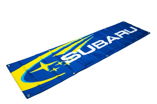Subaru Nobori Flag 2x6 FT Car Logo Banner Man Cave Wall Decor Display