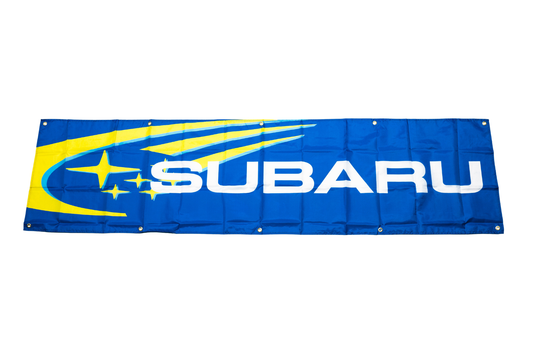 Subaru Nobori Flag 2x6 FT Car Logo Banner Man Cave Wall Decor Display